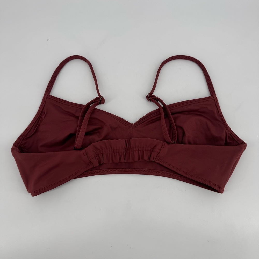 Athleta Sculpted 2-Piece Bikini Set Medium Top + High Waisted Bottoms Red Clay - Picture 5 of 9